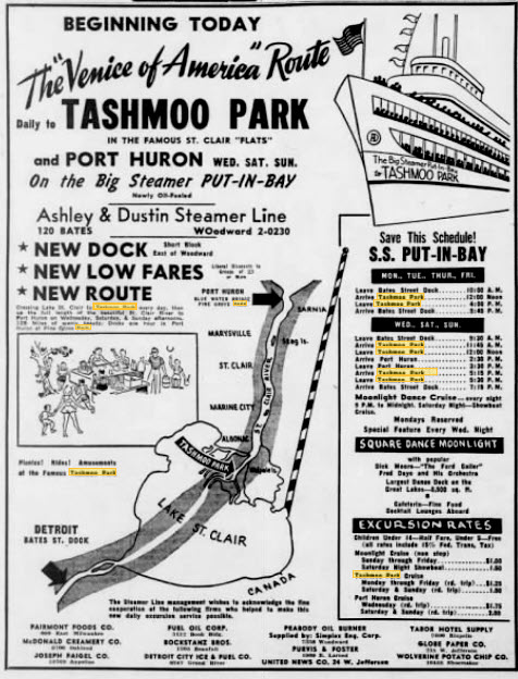 Tashmoo Park - Ad From June 25 1950 (newer photo)